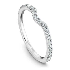 Noam Carver White Gold Diamond Engagement Ring Setting (0.34 CTW) -DIAMOND JEWELRY SHOP b022 01b
