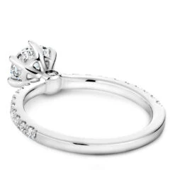 Noam Carver White Gold 6-Prong Diamond Engagement Ring Setting (0.35 CTW) -DIAMOND JEWELRY SHOP b022 02a back