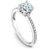 Noam Carver White Gold Diamond Engagement Ring Setting (0.16 CTW) -DIAMOND JEWELRY SHOP b027 02a