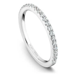 Noam Carver White Gold Diamond Engagement Ring Setting (0.16 CTW) -DIAMOND JEWELRY SHOP b027 02b