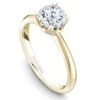Noam Carver Yellow Gold Solitaire Engagement Ring Setting With Diamond Crown (0.13 CTW) 1 Noam Carver Yellow Gold Solitaire Engagement Ring Setting With Diamond Crown (0.13 CTW) -DIAMOND JEWELRY SHOP b027 03ya