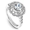 Noam Carver White Gold Diamond Engagement Ring Setting With Woven Halo (0.24 CTW) 2 Noam Carver White Gold Diamond Engagement Ring Setting With Woven Halo (0.24 CTW) -DIAMOND JEWELRY SHOP b068 01a