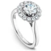 Noam Carver White Gold Floral Halo Engagement Ring Setting (0.37 CTW) 1 Noam Carver White Gold Floral Halo Engagement Ring Setting (0.37 CTW) -DIAMOND JEWELRY SHOP b086 01a