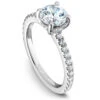 Noam Carver White Gold Diamond Engagement Ring Setting (0.39 CTW) -DIAMOND JEWELRY SHOP b087 01a