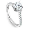 Noam Carver White Gold Half Twist Diamond Engagement Ring Setting (0.28 CTW) 1 Noam Carver White Gold Half Twist Diamond Engagement Ring Setting (0.28 CTW) -DIAMOND JEWELRY SHOP b089 01a