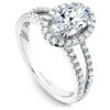 Noam Carver White Gold Split Shank Diamond Engagement Ring Setting (0.62 CTW) 2 Noam Carver White Gold Split Shank Diamond Engagement Ring Setting (0.62 CTW) -DIAMOND JEWELRY SHOP b092 02a standing