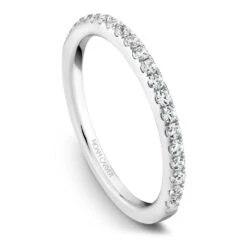 Noam Carver White Gold Split Shank Diamond Engagement Ring Setting (0.62 CTW) -DIAMOND JEWELRY SHOP b092 02b