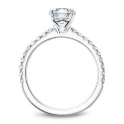 Noam Carver White Gold Diamond Engagement Ring Setting (0.31 CTW) -DIAMOND JEWELRY SHOP b101 01a side