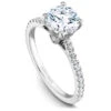 Noam Carver White Gold Diamond Engagement Ring Setting (0.29 CTW) -DIAMOND JEWELRY SHOP b142 02a standing