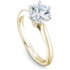 Noam Carver Yellow Gold 6-Prong Diamond Engagement Ring Setting (0.02 CTW) -DIAMOND JEWELRY SHOP b143 17ywa standing