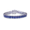 Fana Double Oval Sapphire And Diamond Bracelet -DIAMOND JEWELRY SHOP b1443s