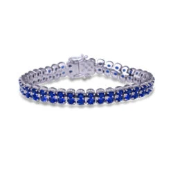 Fana Double Oval Sapphire And Diamond Bracelet