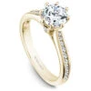 Noam Carver Yellow Gold 8-Prong Channel Set Diamond Engagement Ring Setting (0.25 CTW) -DIAMOND JEWELRY SHOP b145 04ya standing