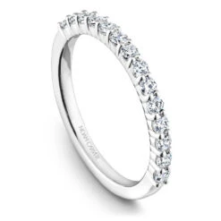 Noam Carver White Gold Diamond Engagement Ring Setting (0.37 CTW) -DIAMOND JEWELRY SHOP b178 01b