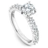 Noam Carver White Gold Shared Prong Diamond Engagement Ring Setting (0.91 CTW) 2 Noam Carver White Gold Shared Prong Diamond Engagement Ring Setting (0.91 CTW) -DIAMOND JEWELRY SHOP b178 03a standing