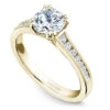 Noam Carver Yellow Gold Channel Set Diamond Engagement Ring Setting (0.24 CTW) 2 Noam Carver Yellow Gold Channel Set Diamond Engagement Ring Setting (0.24 CTW) -DIAMOND JEWELRY SHOP b203 01ya standing
