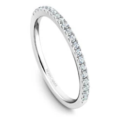 Noam Carver White Gold 3-Stone Diamond Engagement Ring Setting (0.51 CTW) -DIAMOND JEWELRY SHOP b213 01b