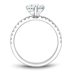 Noam Carver White Gold Diamond Engagement Ring Setting (0.28 CTW) -DIAMOND JEWELRY SHOP b231 02wa side