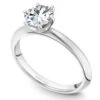 Noam Carver White Gold Knife Edge 6-Prong Solitaire Engagement Ring Setting 2 Noam Carver White Gold Knife Edge 6-Prong Solitaire Engagement Ring Setting -DIAMOND JEWELRY SHOP b262 01a standing