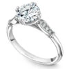 Noam Carver White Gold Vintage Diamond Engagement Ring Setting (0.06 CTW) -DIAMOND JEWELRY SHOP b267 01a standing