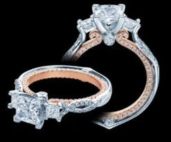 Verragio Couture Princess Diamond Engagement Ring Setting (0.75 CTW)