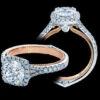 Verragio Couture Round Diamond Engagement Ring Setting (0.35 CTW) -DIAMOND JEWELRY SHOP couture 0424cu tt