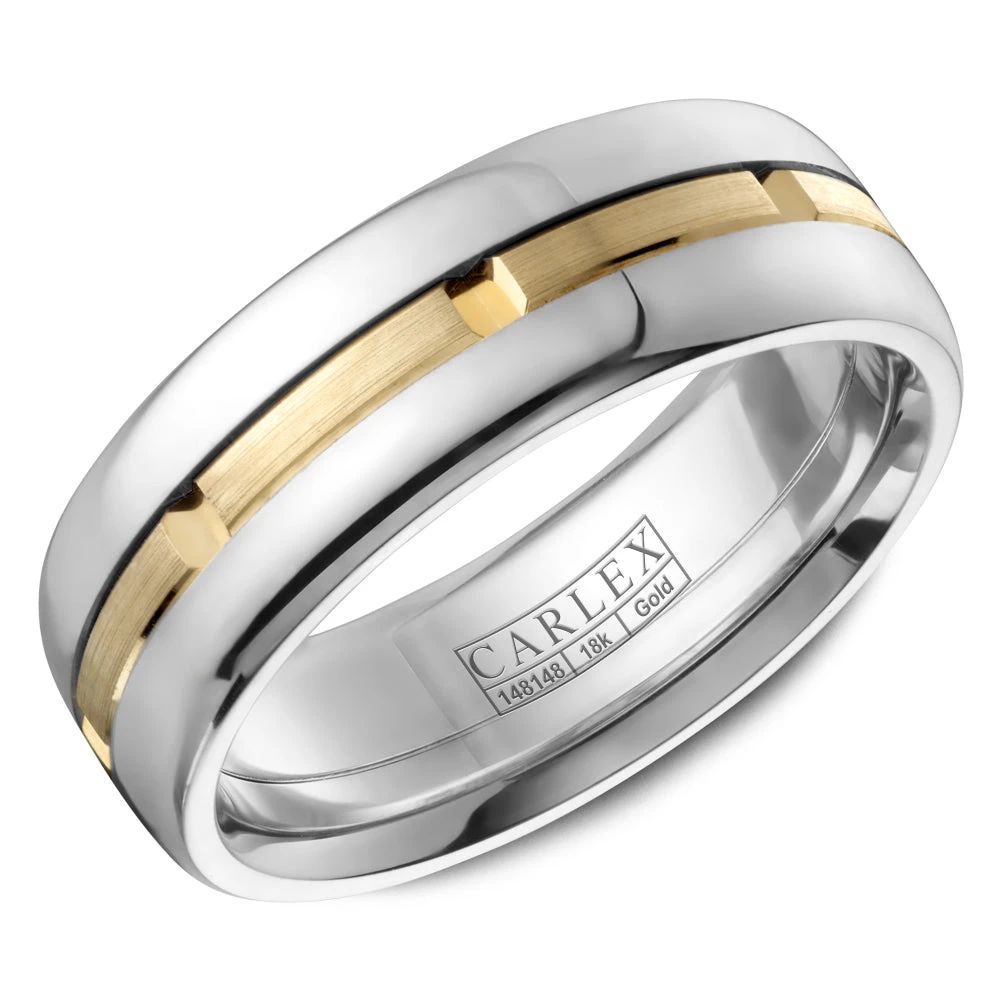 CARLEX G1 Mens Wedding Band CX1-0003YW 3 CARLEX G1 Mens Wedding Band CX1-0003YW