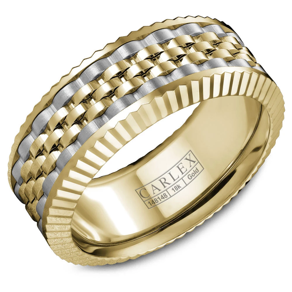 CARLEX G3 Mens Wedding Band CX3-0023YYWY 3 CARLEX G3 Mens Wedding Band CX3-0023YYWY