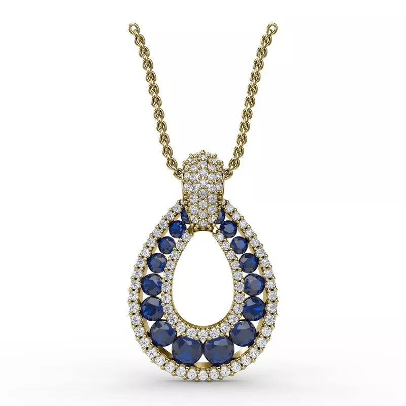 Fana Steal The Spotlight Sapphire And Diamond Pendant 4 Fana Steal The Spotlight Sapphire And Diamond Pendant - Image 2