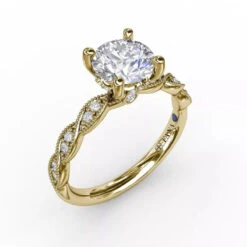 FANA Classic Diamond Solitaire Engagement Ring Setting With Diamond Twist Band -DIAMOND JEWELRY SHOP deda3539 6823 4e4a b641 b6a6909fe9bb fzkEjhL.jpg.800x800 q85 background