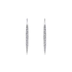 Gabriel Kaslique Collection White Gold Diamond Fashion Drop Earrings (0.45 CTW)