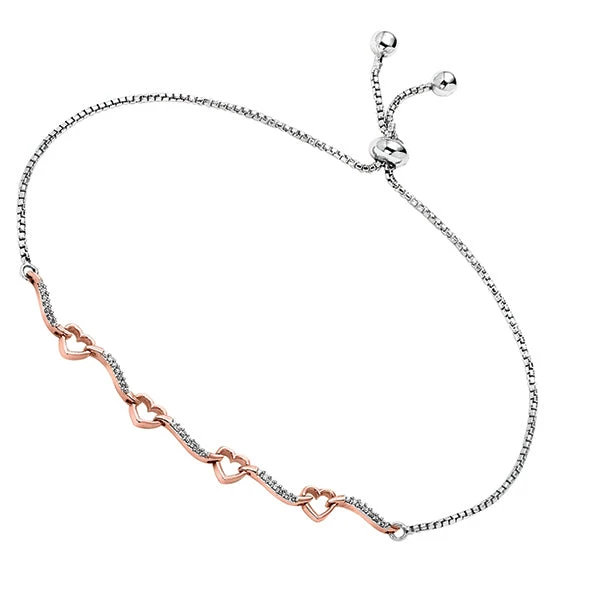 Diamond Bolo Bracelet 1/8 CTW 3 Diamond Bolo Bracelet 1/8 CTW