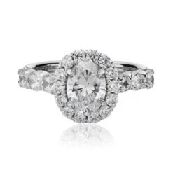 Christopher Designs Crisscut Engagement Ring (0.88 CTW)