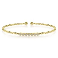Gabriel & Co. Bujukan Yellow Gold Bracelet (0.14 CTW)