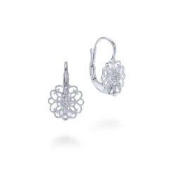 Gabriel & Co. Victorian Sterling Silver Earrings ()