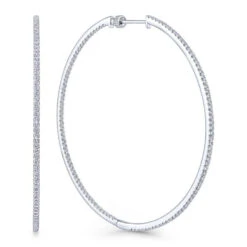 Gabriel & Co. Contemporary White Gold Earrings (2.34 CTW)