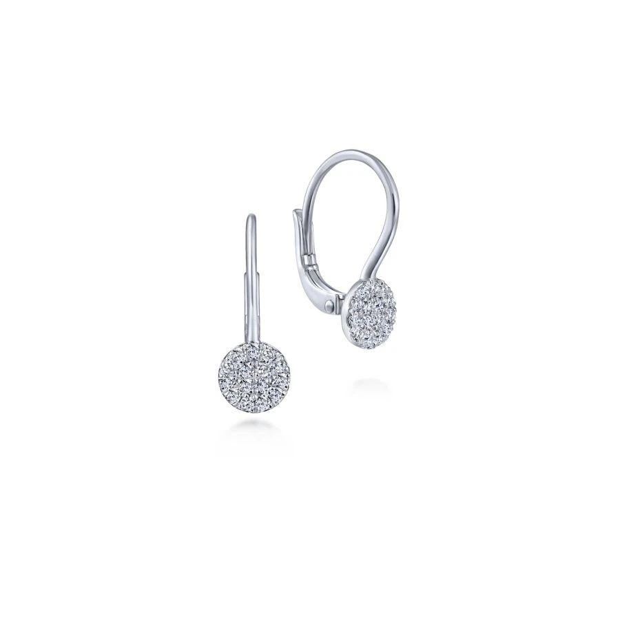 Gabriel & Co. Lusso White Gold Earrings (0.14 CTW) 3 Gabriel & Co. Lusso White Gold Earrings (0.14 CTW)