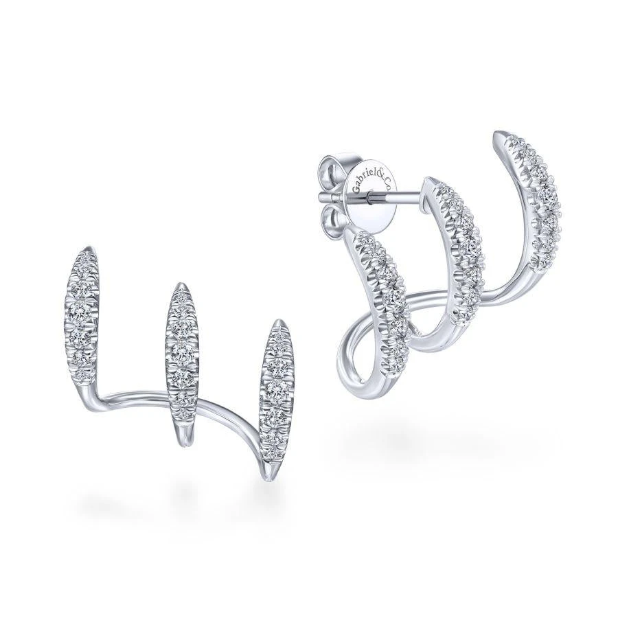 Gabriel & Co. Kaslique White Gold Earrings (0.52 CTW) 3 Gabriel & Co. Kaslique White Gold Earrings (0.52 CTW)