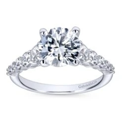 Gabriel Bridal Collection White Gold Straight Engagement Ring (0.75 Ctw) 11 Gabriel Bridal Collection White Gold Straight Engagement Ring (0.75 Ctw) -DIAMOND JEWELRY SHOP gabriel er11757r6w44jj 5