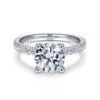 Gabriel Contemporary Collection White Gold Straight Engagement Ring (0.55 CTW) 2 Gabriel Contemporary Collection White Gold Straight Engagement Ring (0.55 CTW) -DIAMOND JEWELRY SHOP gabriel er13904r8w44jj 1