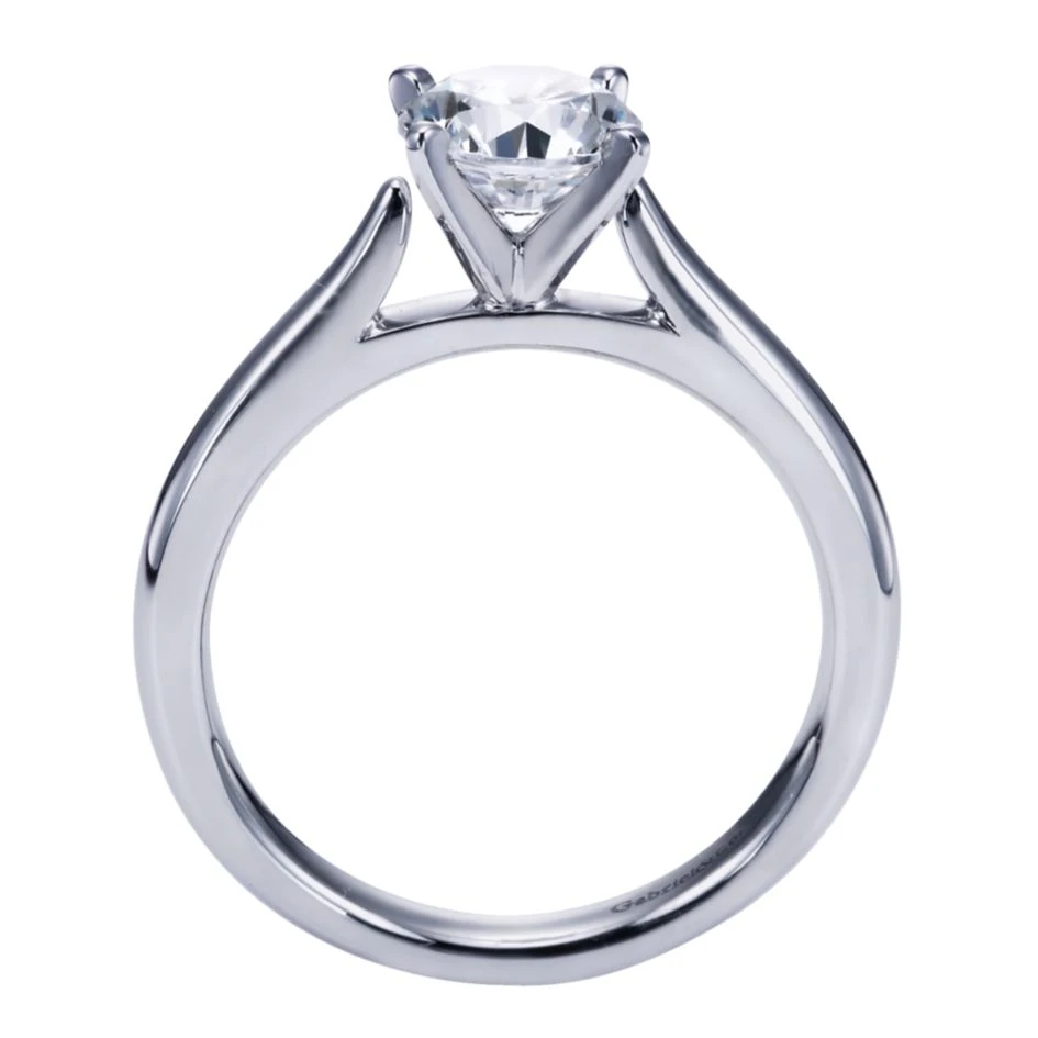 Gabriel Bridal Collection White Gold Solitaire Engagement Ring 4 Gabriel Bridal Collection White Gold Solitaire Engagement Ring - Image 2