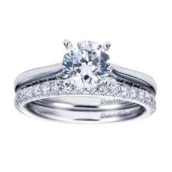 Gabriel Bridal Collection White Gold Solitaire Engagement Ring 10 Gabriel Bridal Collection White Gold Solitaire Engagement Ring -DIAMOND JEWELRY SHOP gabriel er6685w4jjj 4