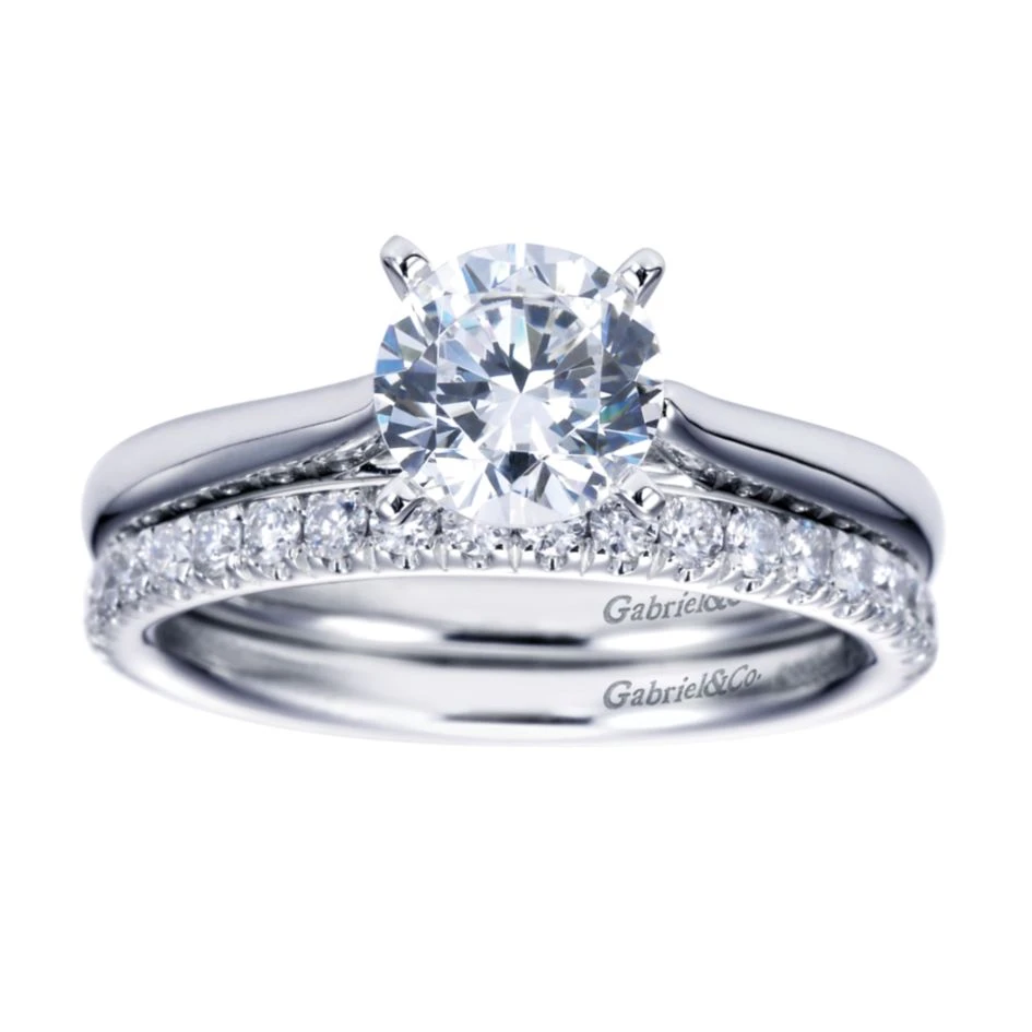 Gabriel Bridal Collection White Gold Solitaire Engagement Ring 6 Gabriel Bridal Collection White Gold Solitaire Engagement Ring - Image 4