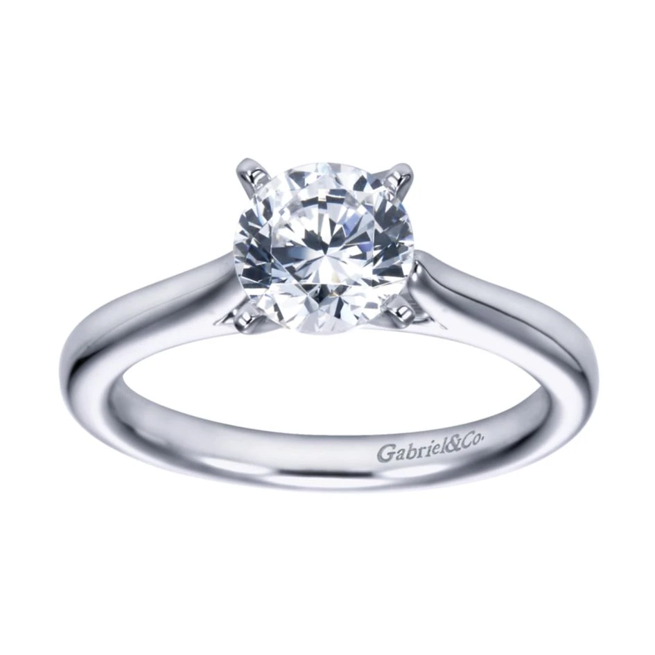 Gabriel Bridal Collection White Gold Solitaire Engagement Ring 7 Gabriel Bridal Collection White Gold Solitaire Engagement Ring - Image 5