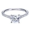 Gabriel Bridal Collection White Gold Straight Engagement Ring (0.3 Ctw) 2 Gabriel Bridal Collection White Gold Straight Engagement Ring (0.3 Ctw) -DIAMOND JEWELRY SHOP gabriel er7227w44jj 1