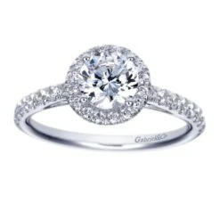 Gabriel Bridal Collection White Gold Halo Engagement Ring (0.41 Ctw) 11 Gabriel Bridal Collection White Gold Halo Engagement Ring (0.41 Ctw) -DIAMOND JEWELRY SHOP gabriel er8269w44jj 5