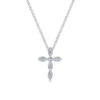 Gabriel & Co. Faith White Gold Necklace (0.09 CTW) -DIAMOND JEWELRY SHOP gabriel nk2210w45jj 1