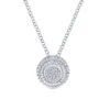 Gabriel & Co. Hampton Sterling Silver Necklace (0.06 CTW) 1 Gabriel & Co. Hampton Sterling Silver Necklace (0.06 CTW) -DIAMOND JEWELRY SHOP gabriel nk3478sv5jj 1