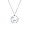 Gabriel & Co. Contemporary Sterling Silver Necklace (0.04 CTW) 2 Gabriel & Co. Contemporary Sterling Silver Necklace (0.04 CTW) -DIAMOND JEWELRY SHOP gabriel nk4638sv5jj 1