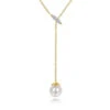 Gabriel & Co. Contemporary Yellow Gold Necklace (0.04 CTW) -DIAMOND JEWELRY SHOP gabriel nk5963y45pl 1
